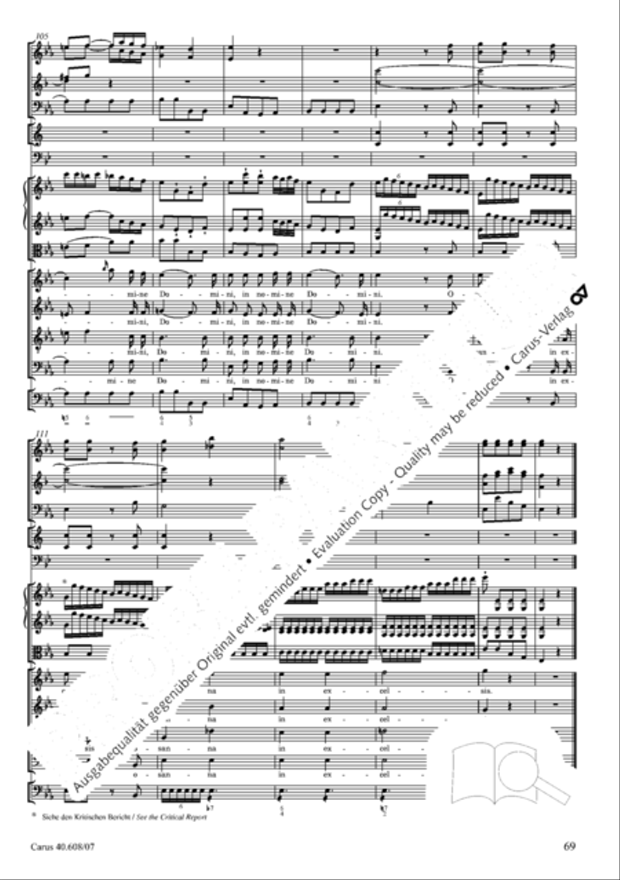 Missa Sancti Bernardi von Offida in B 4-Part scores gallery preview page 84