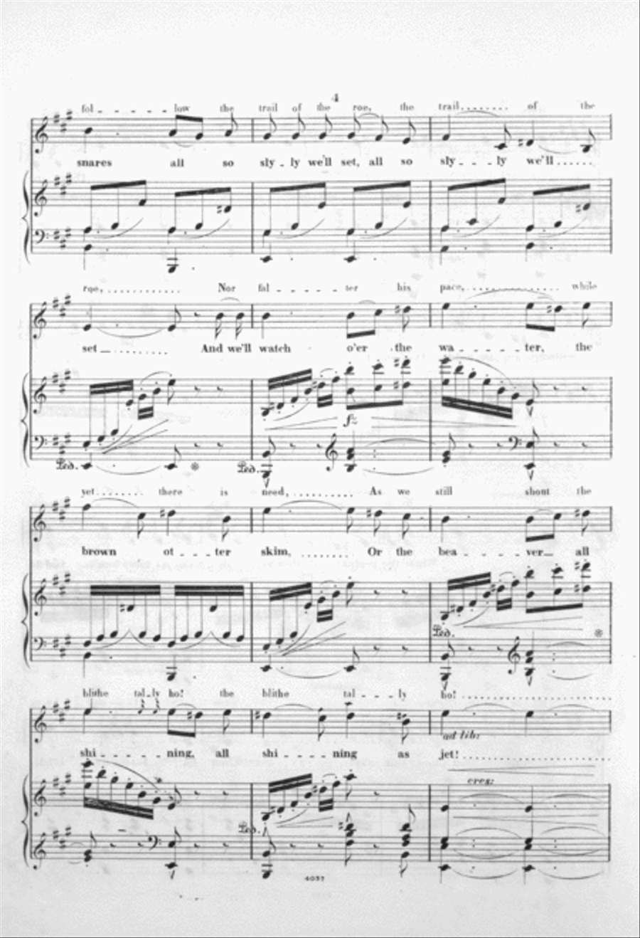 Western Trappers Camp Song Voice scores gallery preview page 4