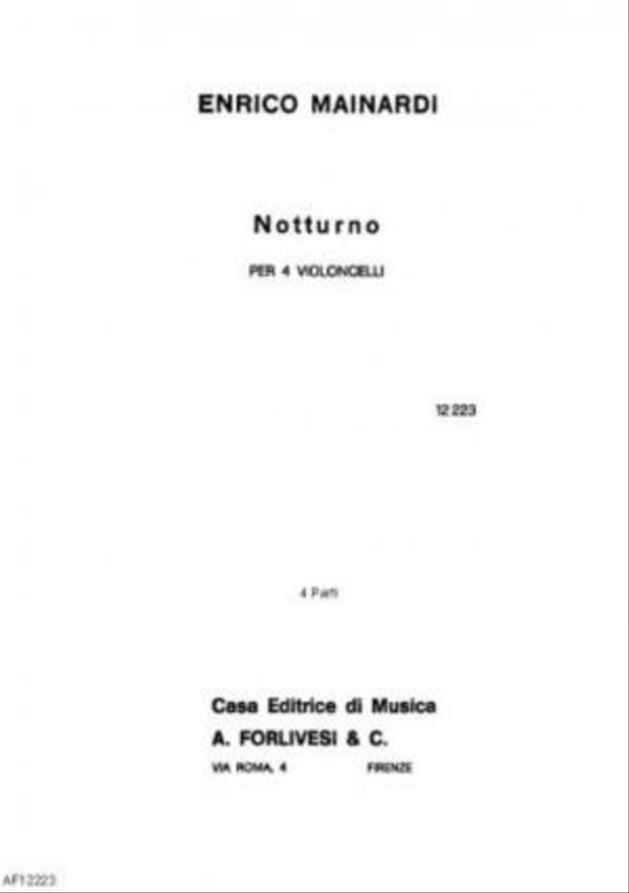 Notturno Cello scores gallery preview page 1