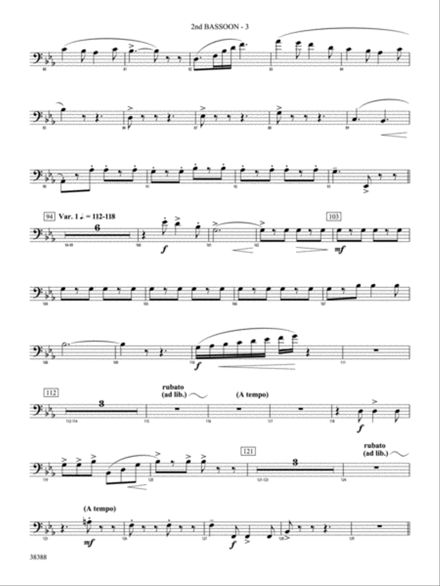 Napoli: 2nd Bassoon Concert Band scores gallery preview page 3