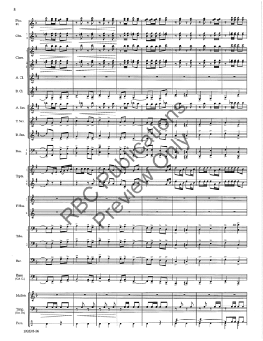 Chateau Le Bombadier (Score) Concert Band scores gallery preview page 11