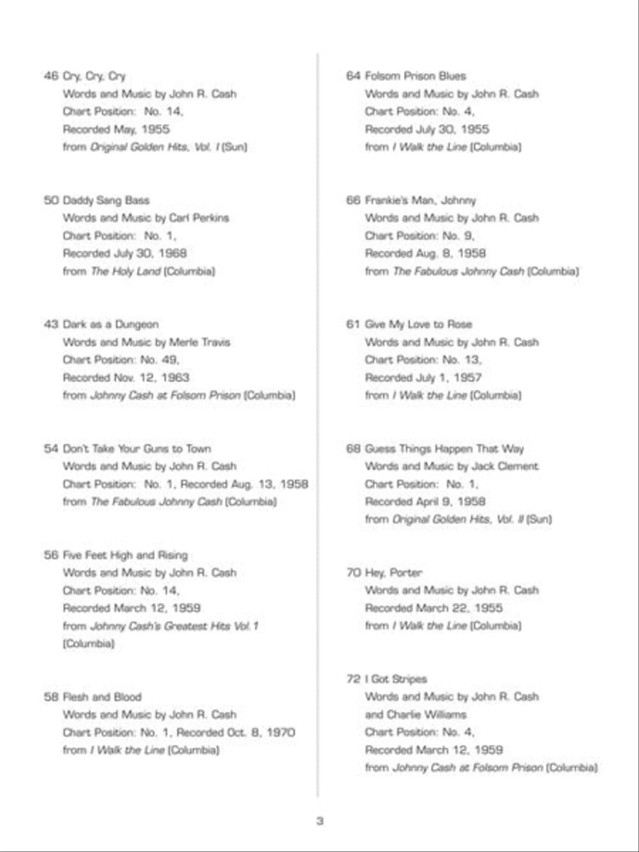The Essential Johnny Cash Piano, Vocal, Guitar scores gallery preview page 5