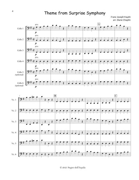 Cello Charts Book 3 - cello ensembles for developing beginners