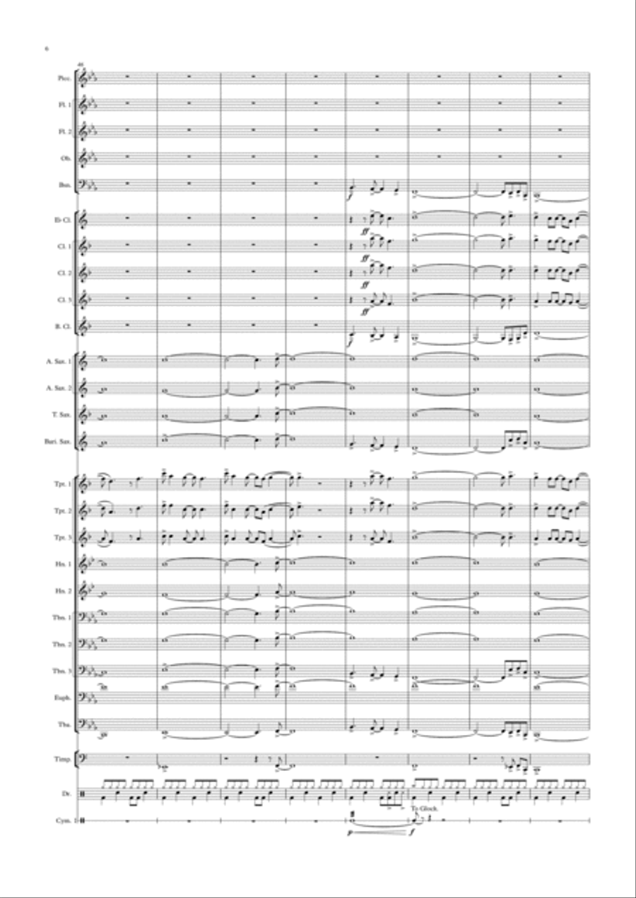 Blinding Lights Concert Band scores gallery preview page 6