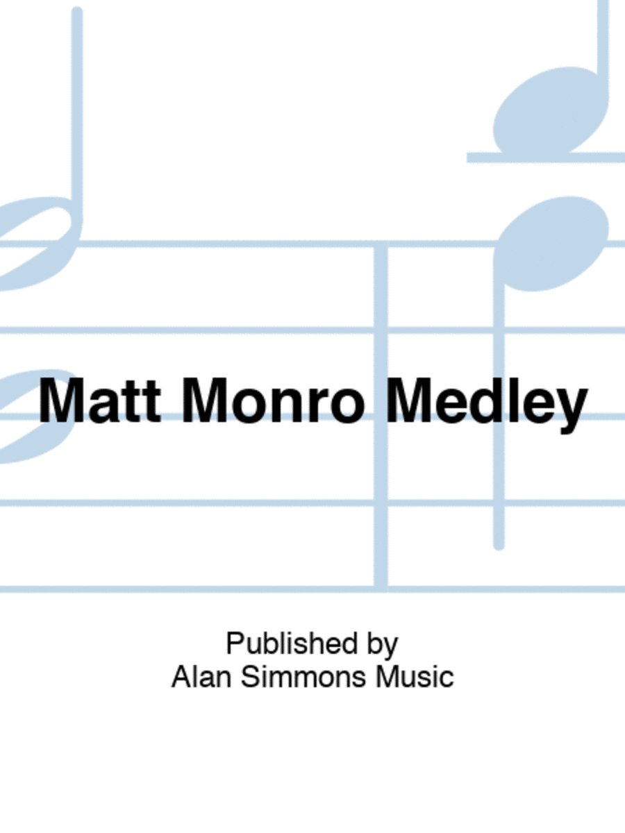 Matt Monro Medley TTBB scores gallery preview page 1