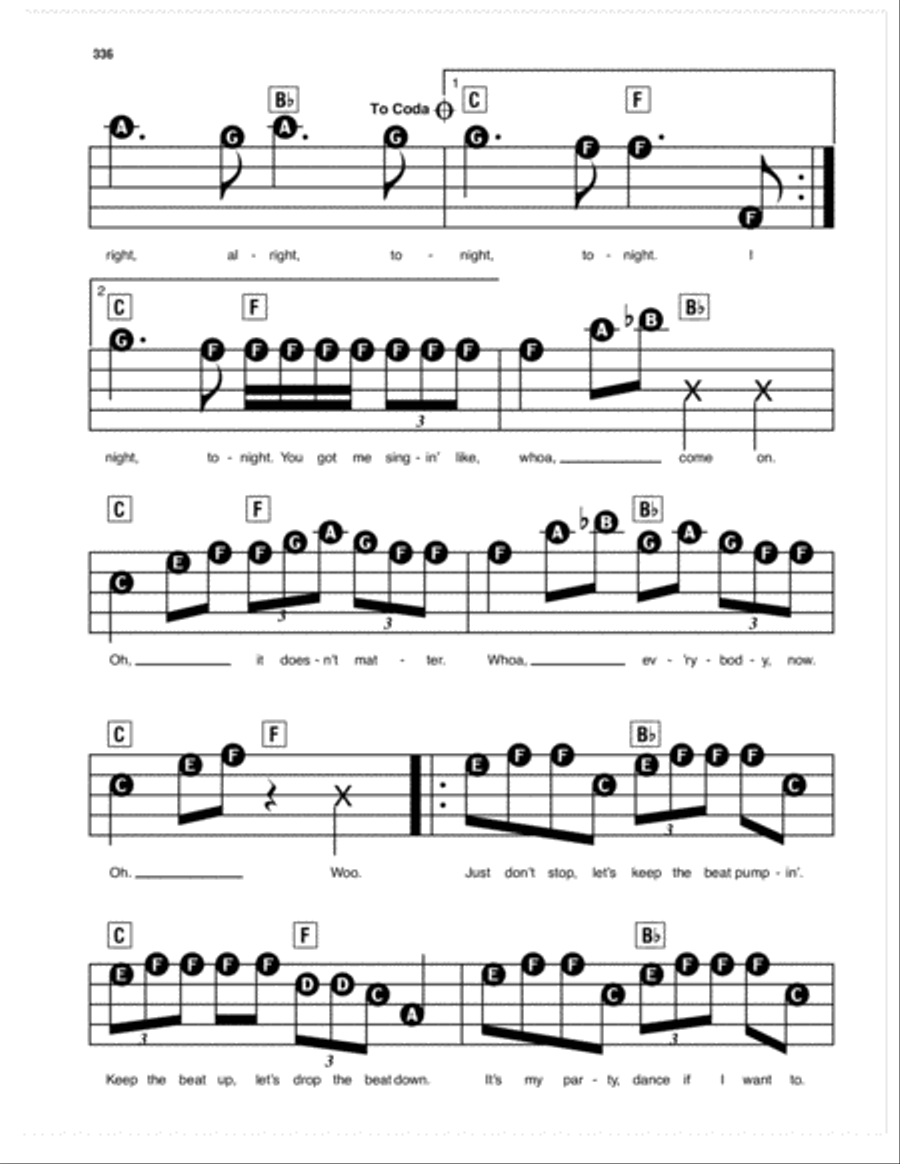 Tonight Tonight Electronic Keyboard scores gallery preview page 3