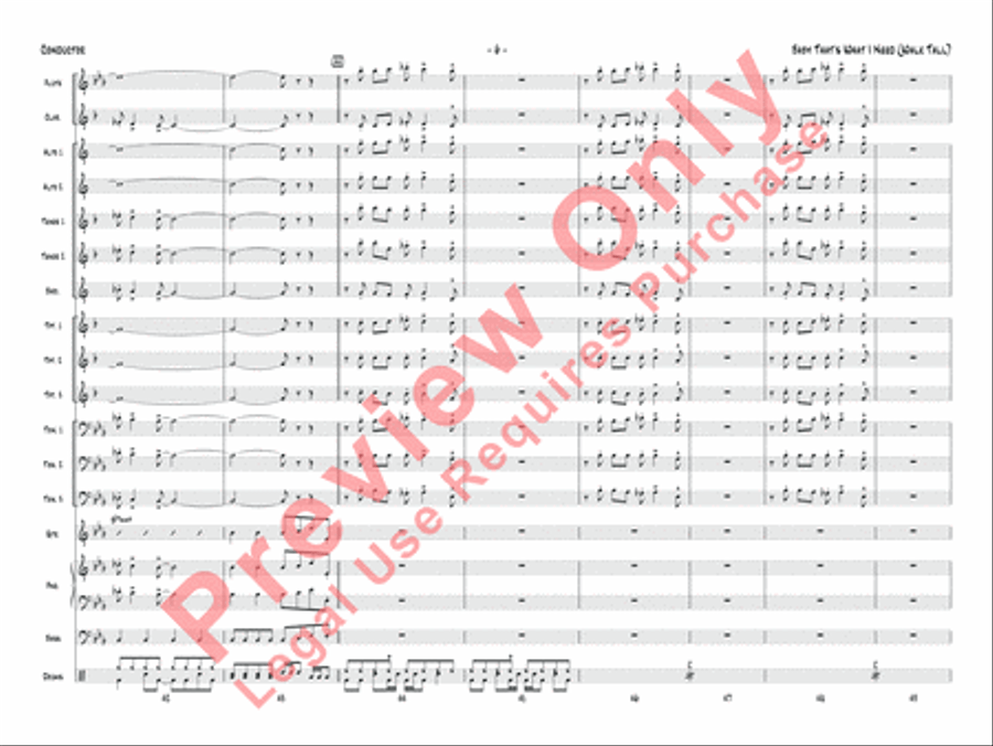 Baby That's What I Need (Walk Tall) Jazz Ensemble scores gallery preview page 7