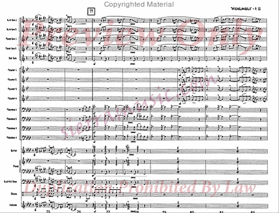 Michelangelo Michelangelo Jazz Ensemble scores gallery preview page 12