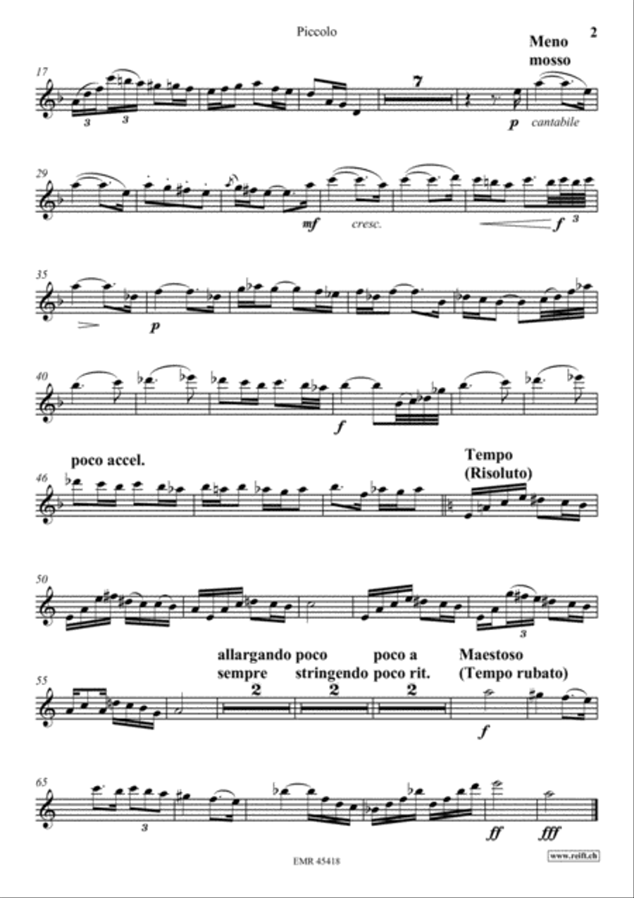 Zwei Judische Stucke Piccolo scores gallery preview page 3