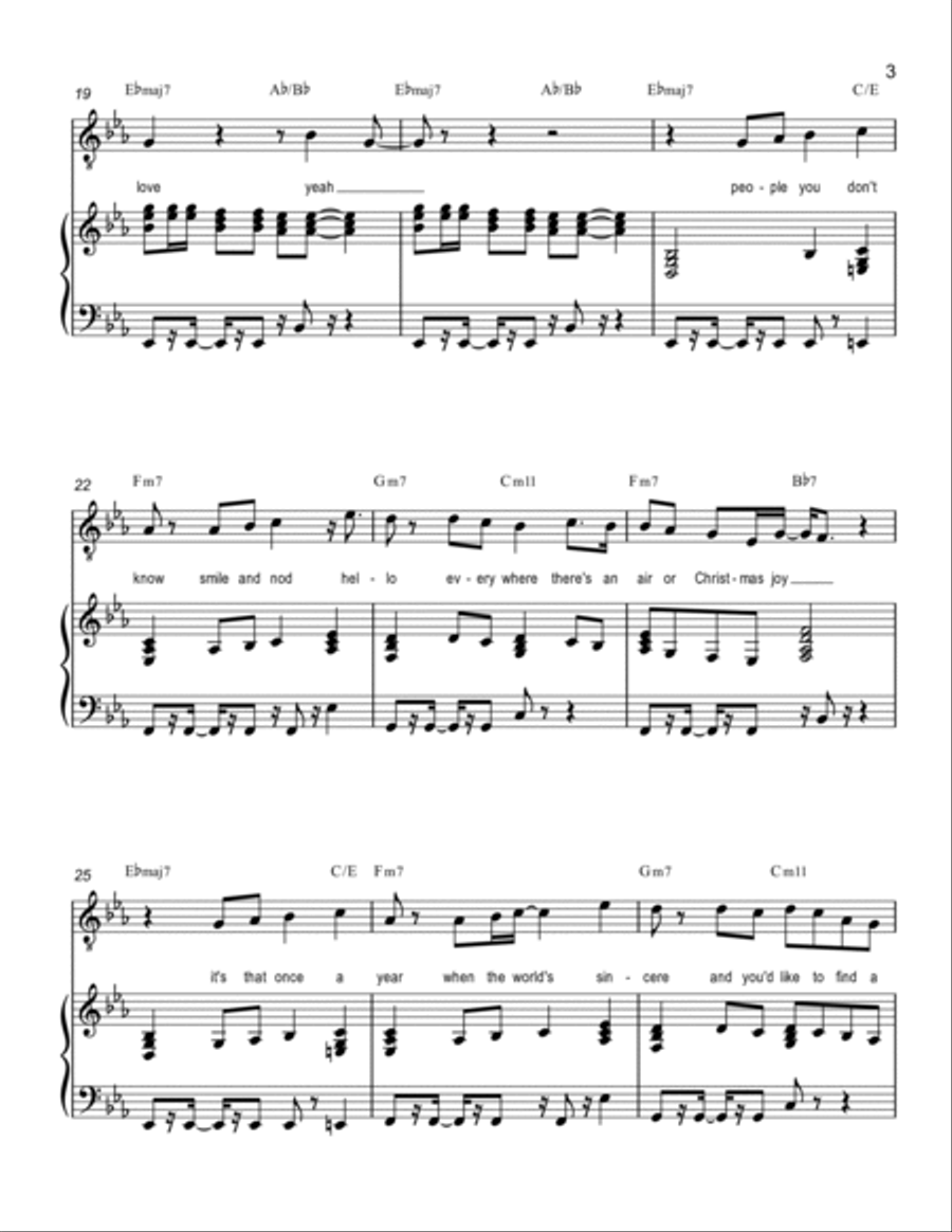 Give Love on Christmas Day Voice scores gallery preview page 3