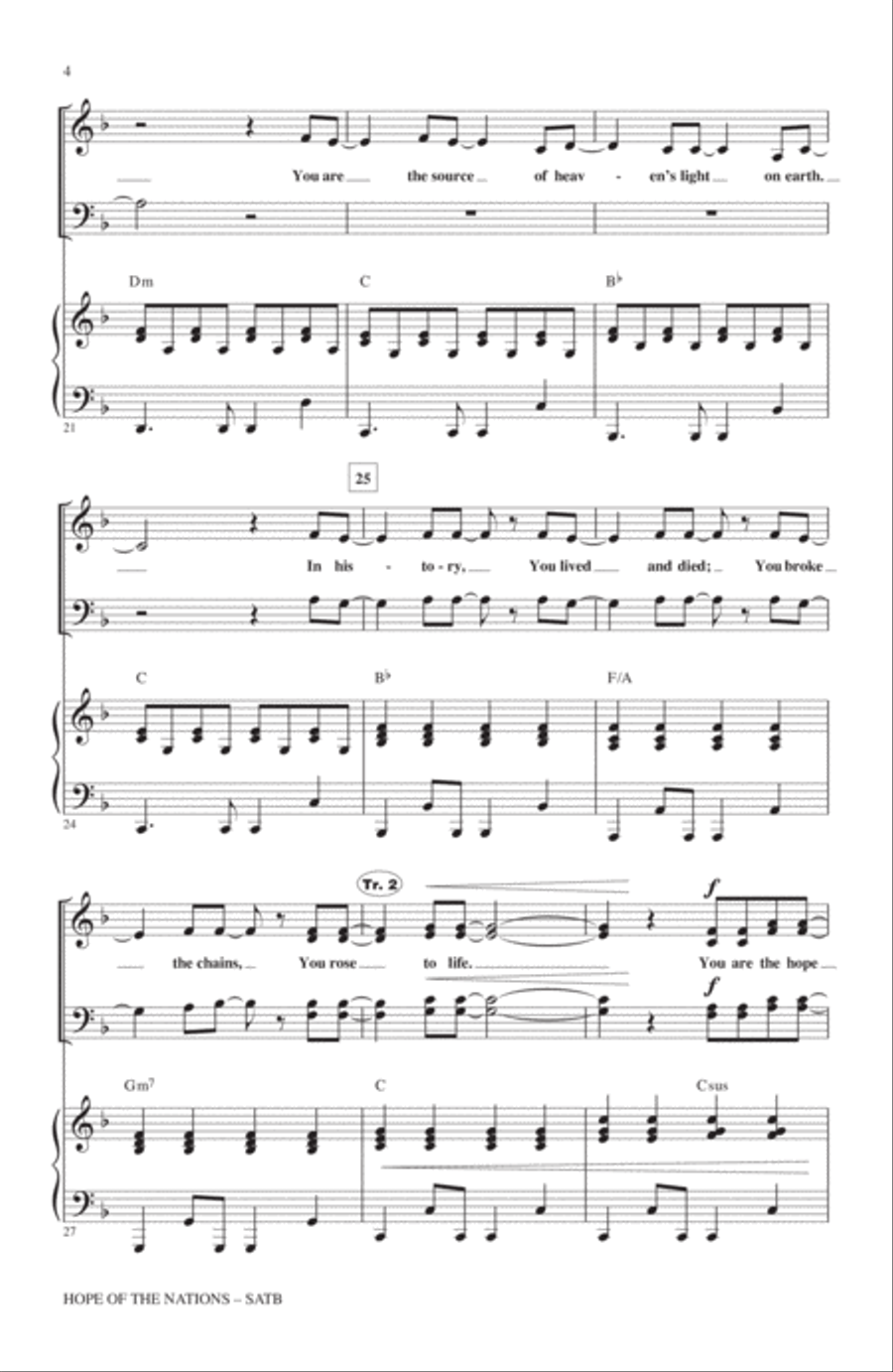 Hope Of The Nations Hope Of The Nations 4-Part scores gallery preview page 3