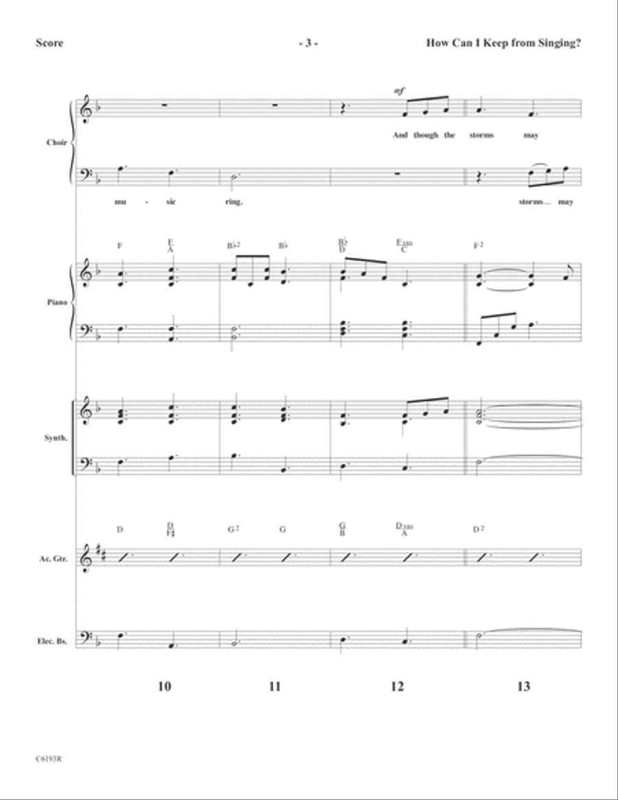 How Can I Keep From Singing? Choir scores gallery preview page 4