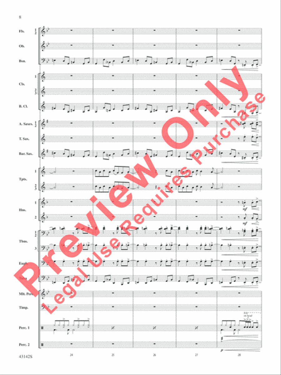 The Doors on Tour Concert Band scores gallery preview page 9