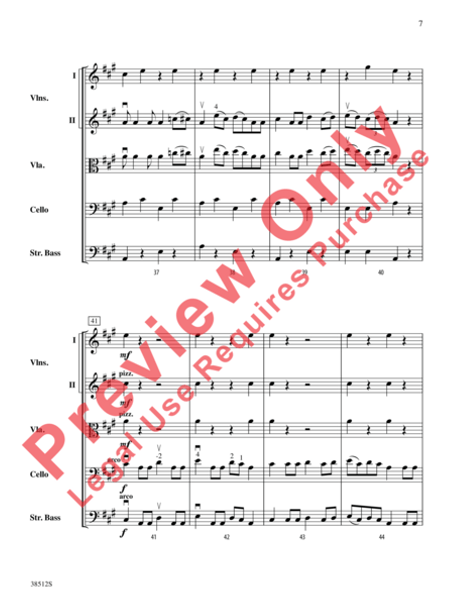 Bluegrass Fiddle Frenzy String Orchestra scores gallery preview page 8