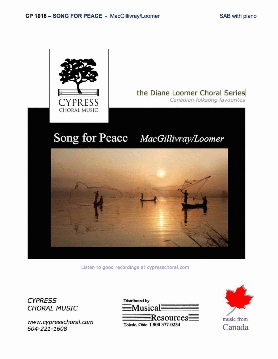 Song For Peace Song For Peace 3-Part scores gallery preview page 1