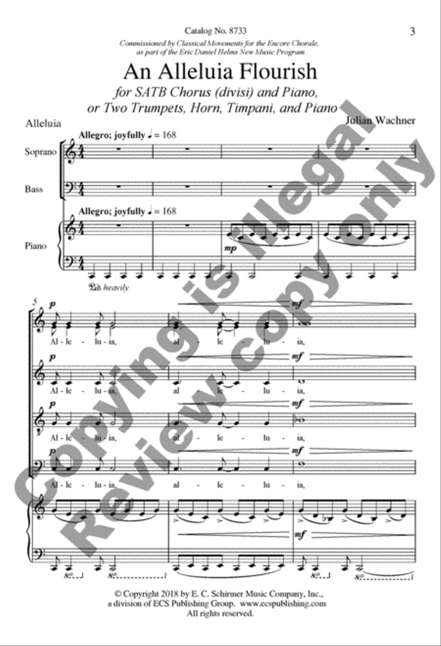 An Alleluia Flourish An Alleluia Flourish Divisi scores gallery preview page 3