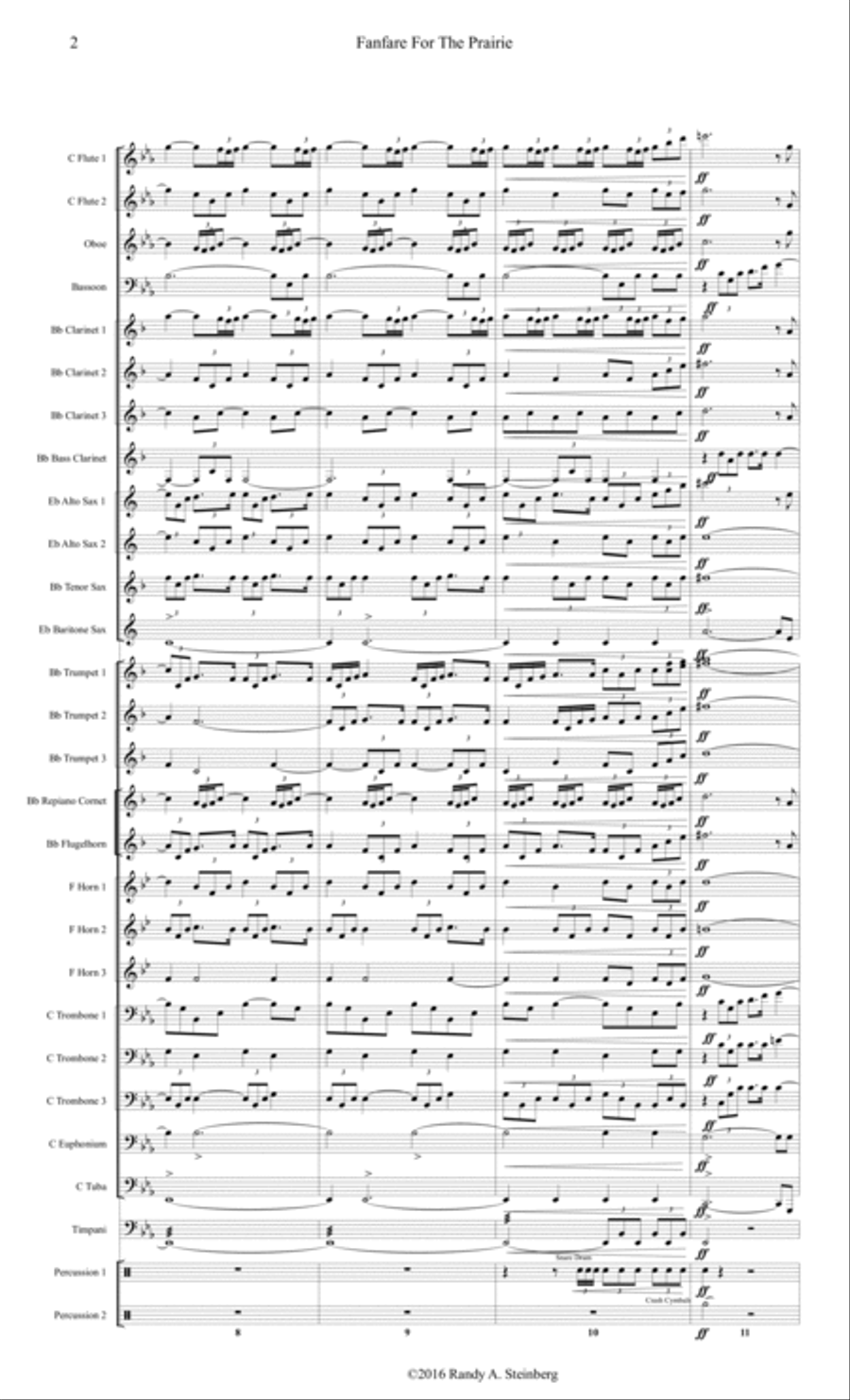 Fanfare For The Prairie Fanfare For The Prairie Concert Band scores gallery preview page 5