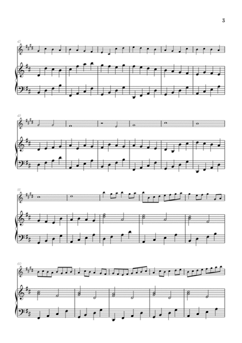 Pachelbel Canon in D • trumpet sheet music with piano accompaniment image number null