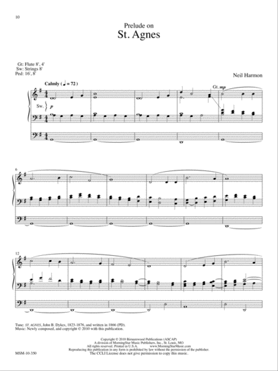 Wondrous Love: Four Lenten Preludes for Organ Organ Solo scores gallery preview page 5