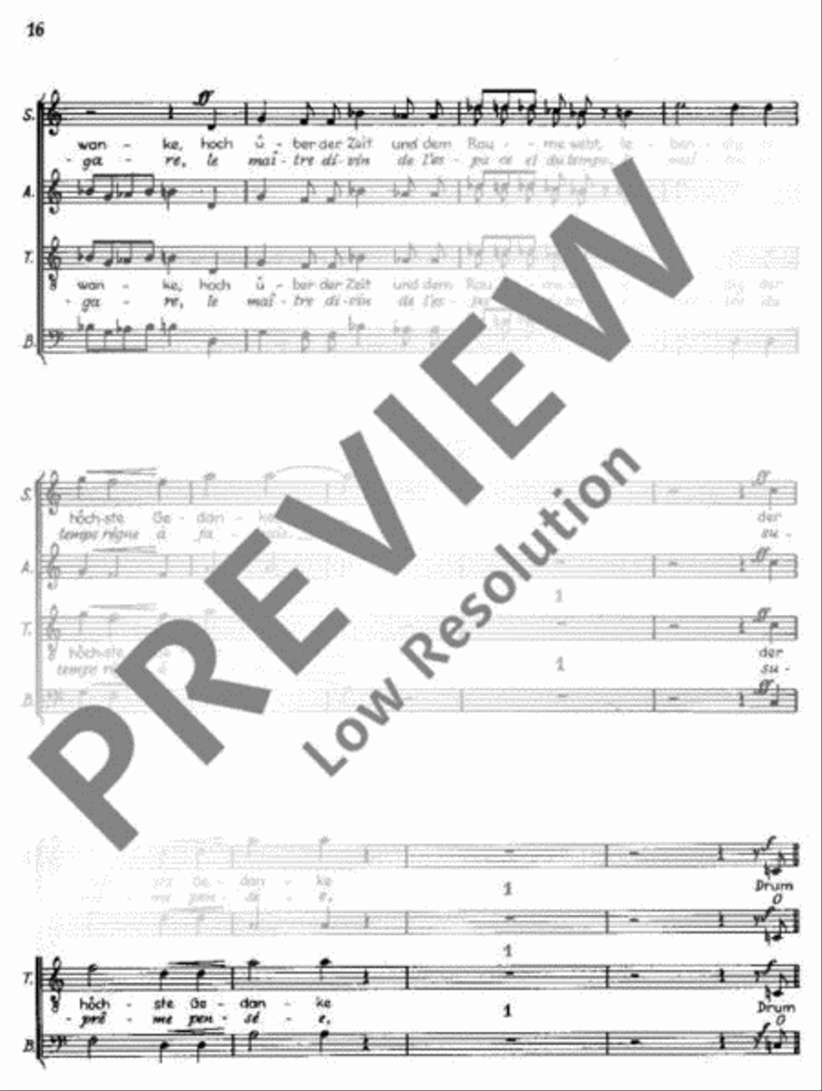 Kantate Nr. 6 4-Part scores gallery preview page 17
