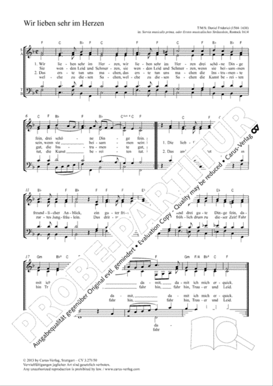 Wir lieben sehr im Herzen 4-Part scores gallery preview page 2