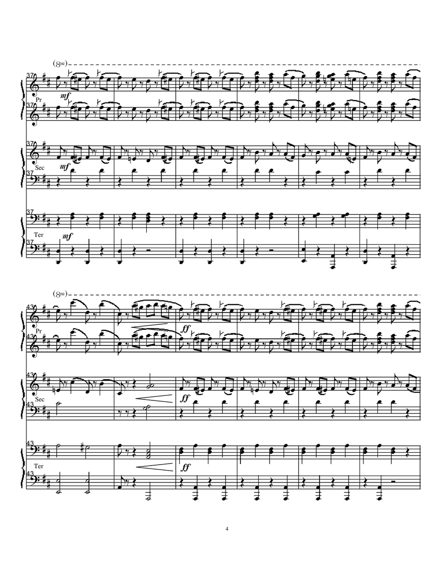 Radetzky March Trio Piano Trio scores gallery preview page 4