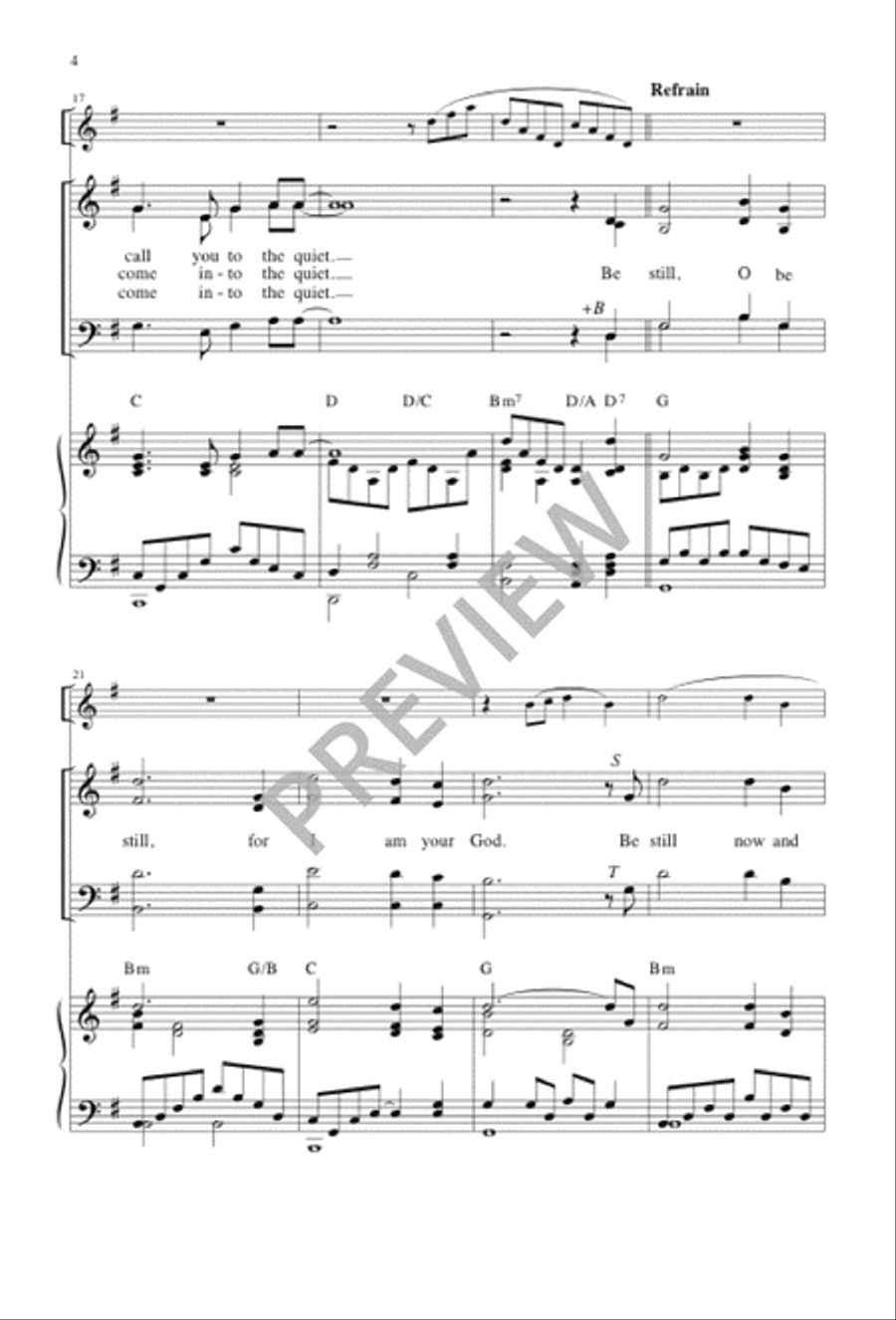 In the Quiet In the Quiet 4-Part scores gallery preview page 4