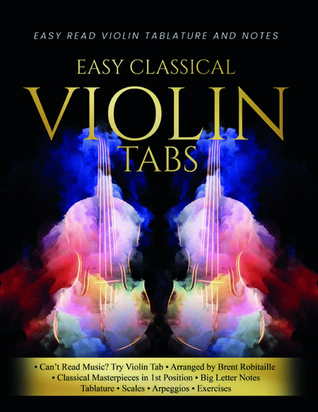 Easy Classical Violin Tabs Violin Solo - Digital Sheet Music