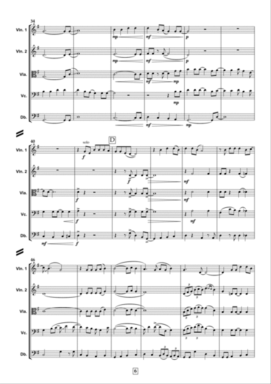 Chicken Fried String Quintet scores gallery preview page 6