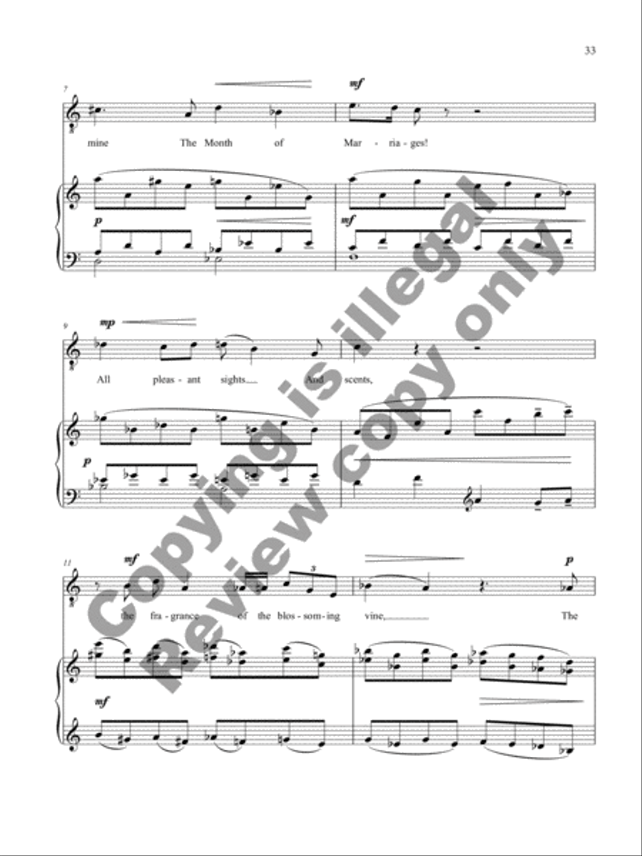 The Poet's Calendar Tenor Voice scores gallery preview page 16