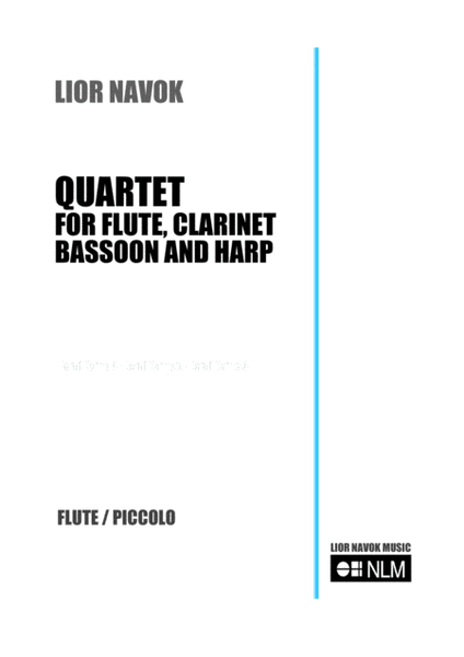 "Quartet for Flute, Clarinet, Bassoon and Harp" [Set of Parts] image number null