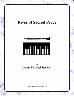 Book cover for River of Sacred Peace - Solo Clarinet & Organ