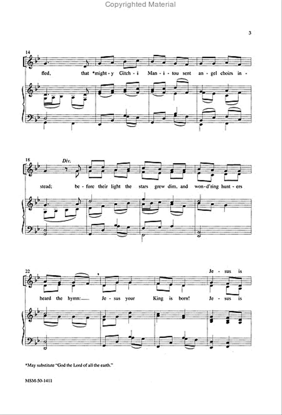 Twas In the Moon of Wintertime (Orchestra Parts) Choir scores gallery preview page 3