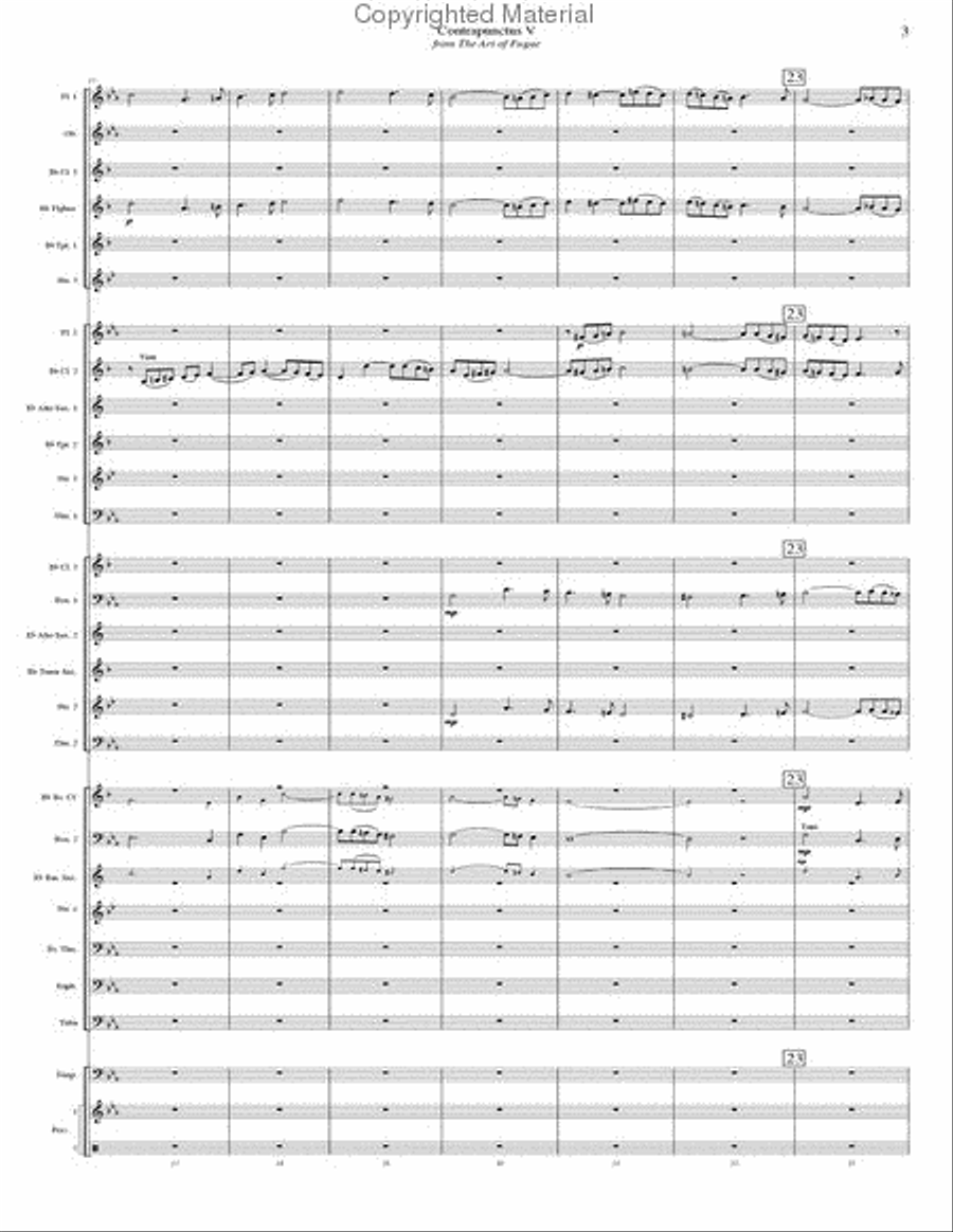 Contrapunctus 5 - STUDY SCORE ONLY Concert Band scores gallery preview page 6