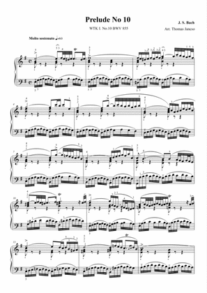 Book cover for Prelude and Fugue in E minor BWV 855
