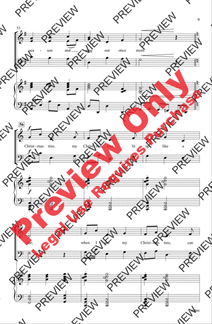 My Christmas Tree 3-Part scores gallery preview page 8