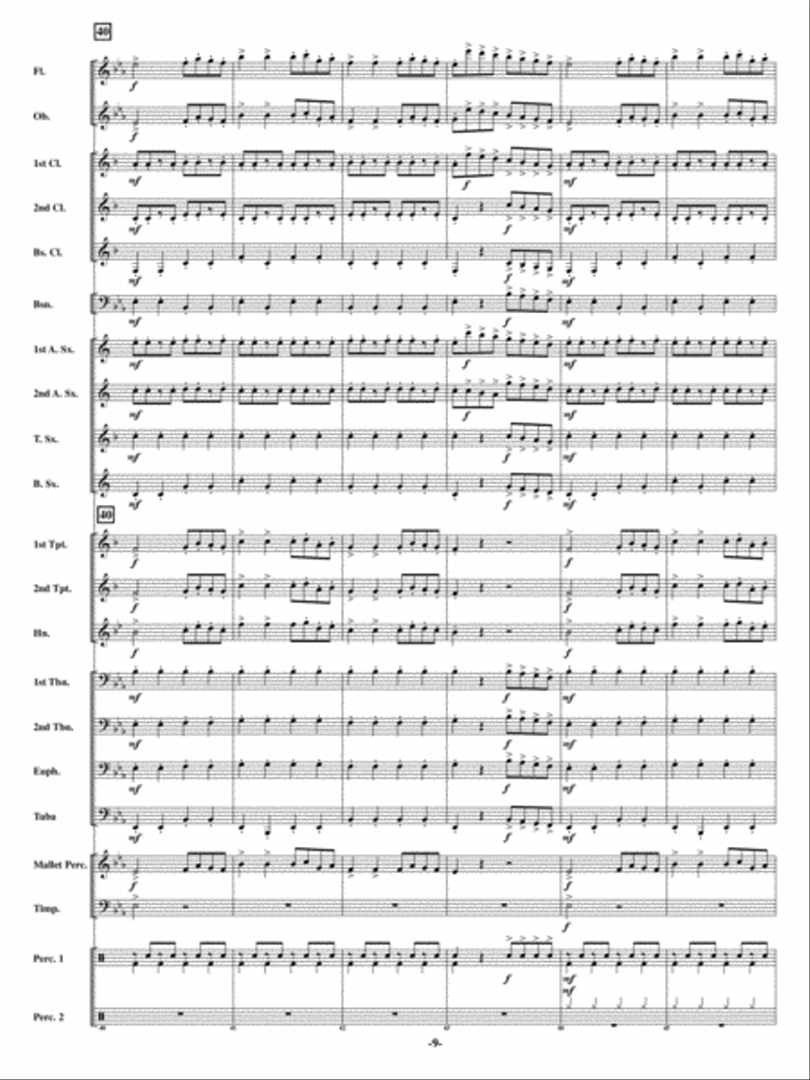Christmas Can-Can Christmas Can-Can Concert Band scores gallery preview page 8