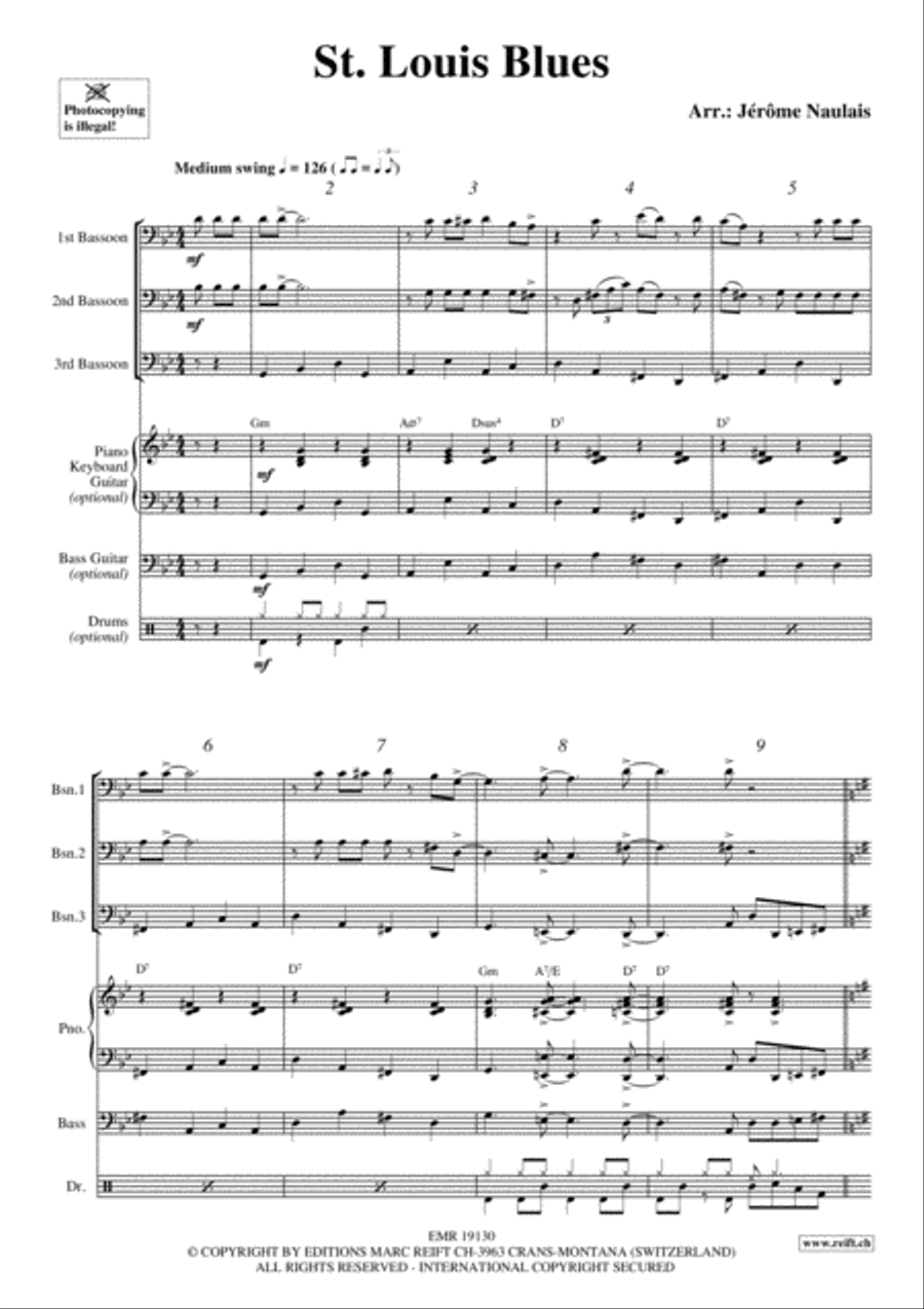 St. Louis Blues Bassoon scores gallery preview page 3