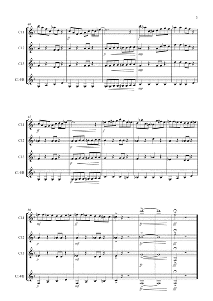Laundrette Blues! for Clarinet Quartet image number null