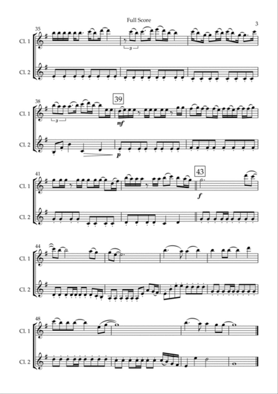 Always Clarinet Duet scores gallery preview page 3