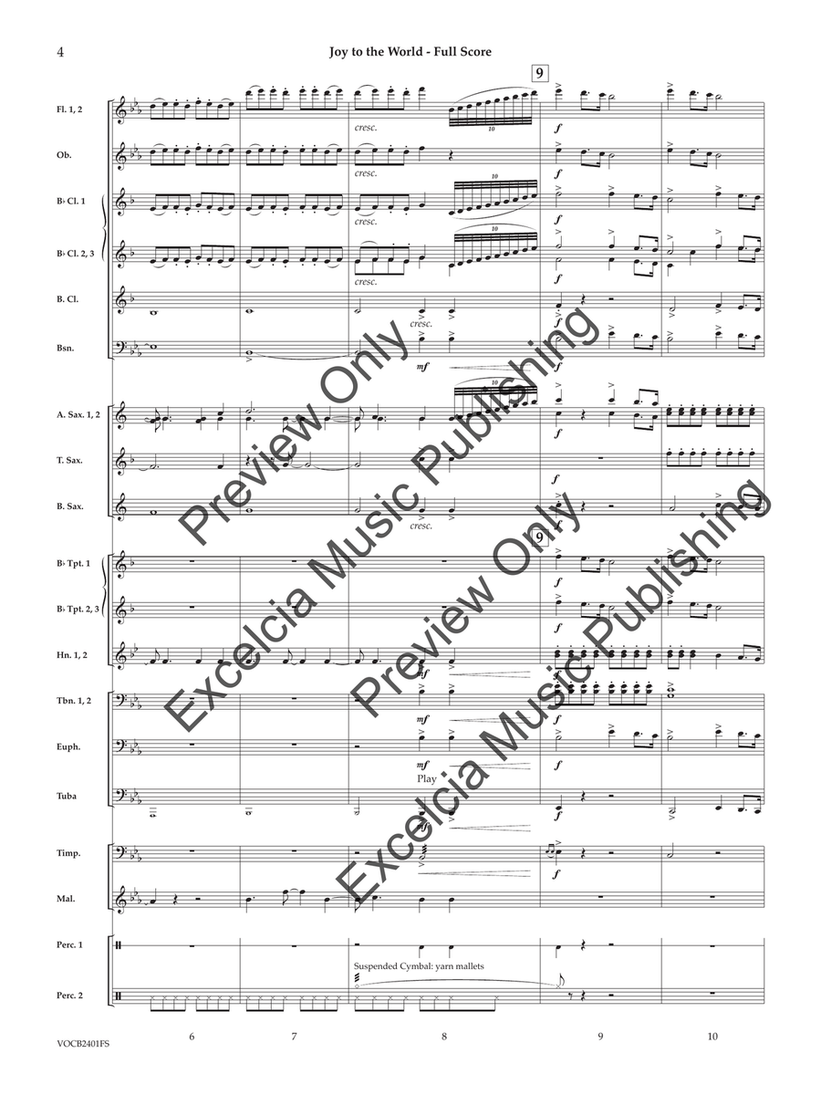 Joy to the World (Score) Joy to the World (Score) Concert Band scores gallery preview page 5