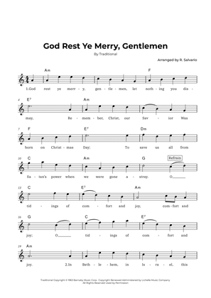 God Rest Ye Merry, Gentlemen (Key of A minor)