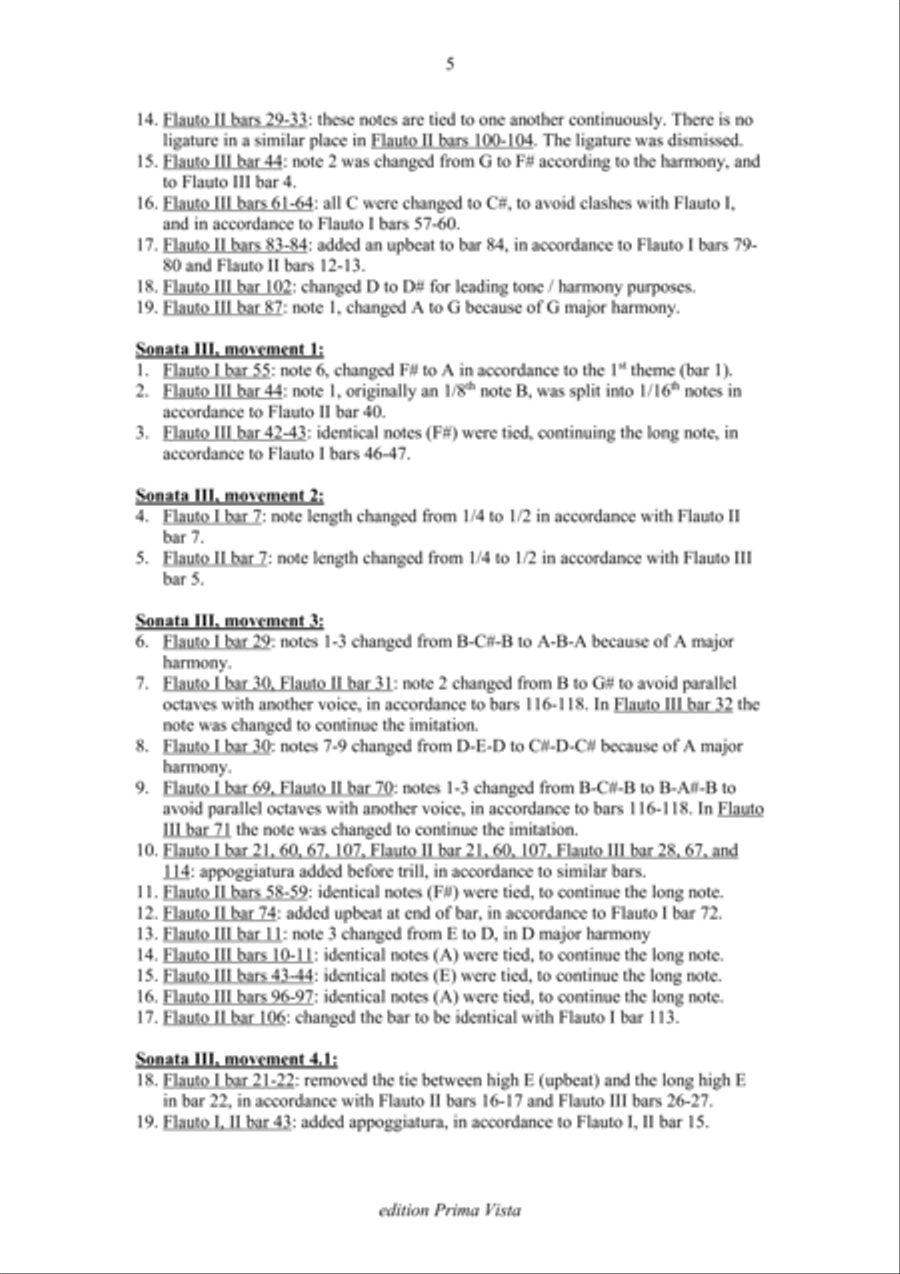 Johann Scherer, III Trios for Three Flutes, Score Flute Trio scores gallery preview page 5