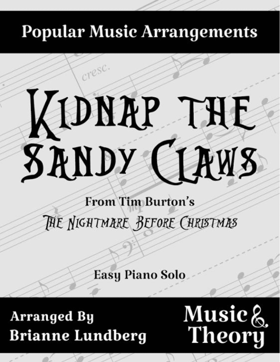 Kidnap The Sandy Claws Easy Piano scores gallery preview page 1