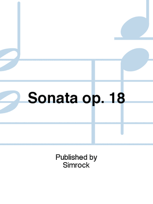 Book cover for Sonata op. 18
