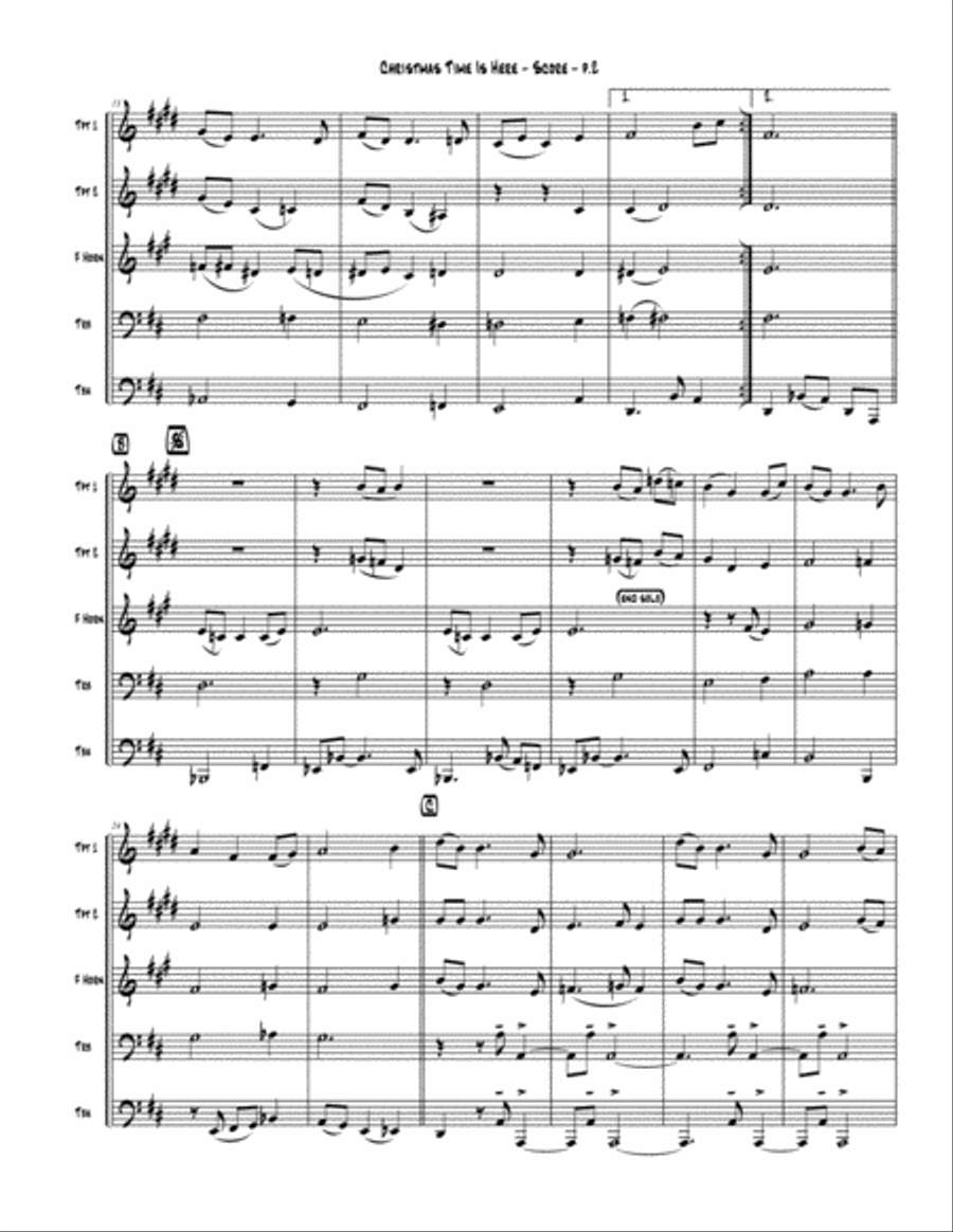 Christmas Time Is Here Christmas Time Is Here Brass Ensemble scores gallery preview page 2