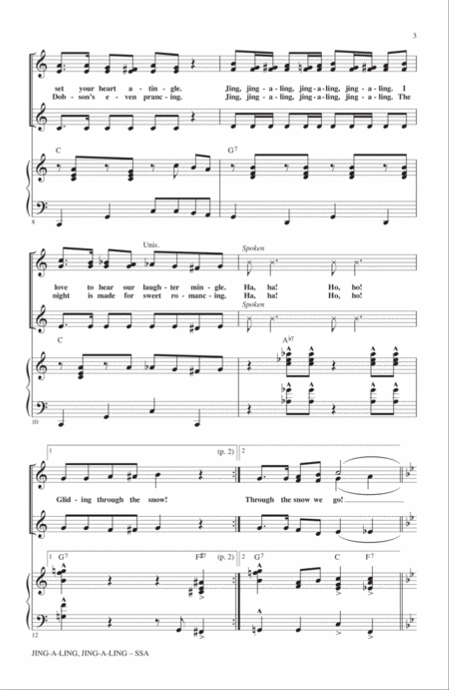 Jing-A-Ling, Jing-A-Ling SSA scores gallery preview page 2