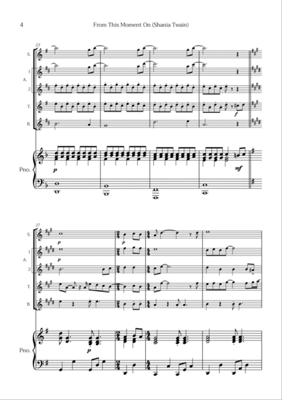 From This Moment On Tenor Saxophone scores gallery preview page 4