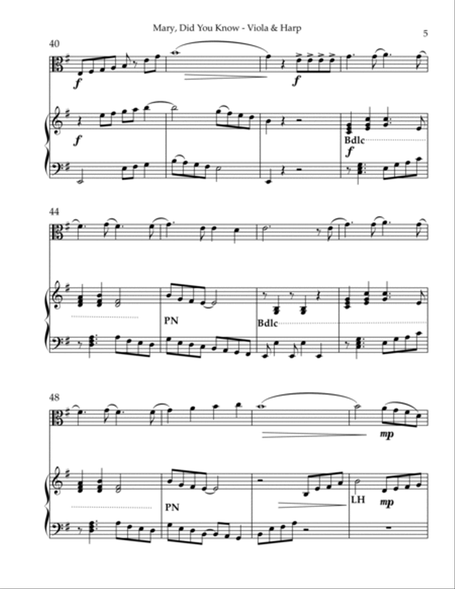 Mary, Did You Know? String Duet scores gallery preview page 5
