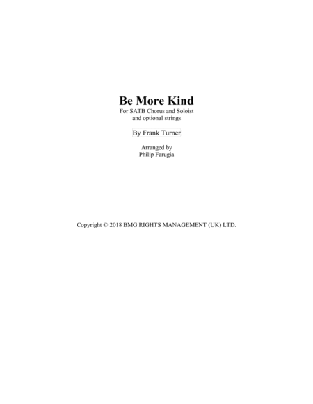 Be More Kind